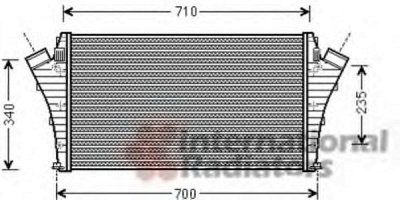 VAN WEZEL 37004492 -  Интеркулер